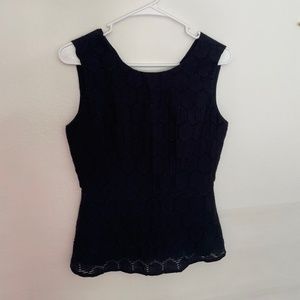 Banana Republic Black Sleeveless Blouse